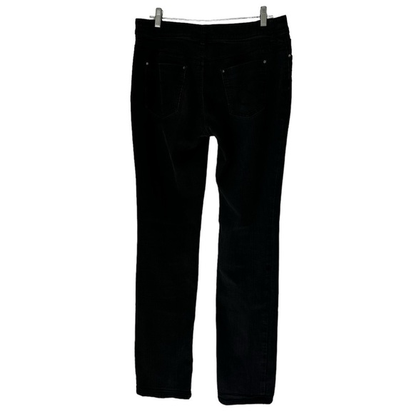 Chico’s Platinum Black Denim Jeans, size 1 Tall - Picture 7 of 13